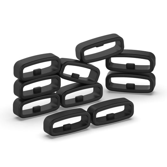 10pcs Universal Watch Band Fixed Silicone Ring Safety Buckle, 18mm, 20mm, 22mm