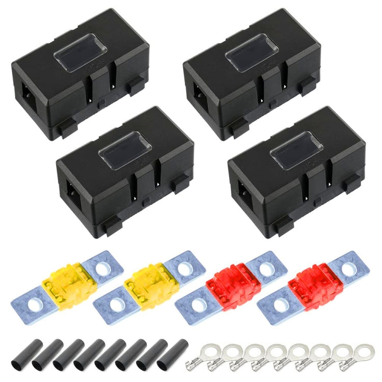 4 in 1 ANS-H Car Fuse Holder Fuse Box, 30A, 40A, 50A, 80A, 100A, 120A, 150A