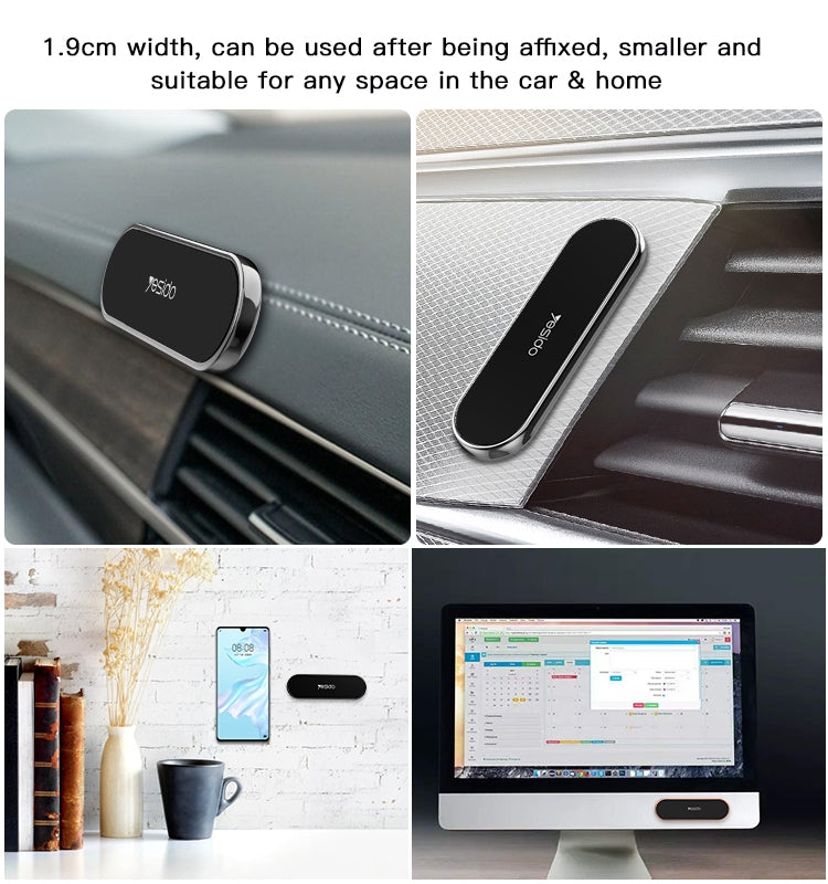 Yesido C83 Car Strong Magnetic Phone Holder, C83 (Black), C83 (Silver)