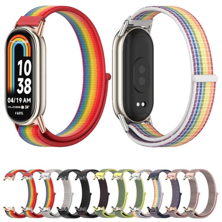 Mijobs Breathable Nylon Loop Watch Band, For Xiaomi Smart Band 11 / 10 / 9 / 8