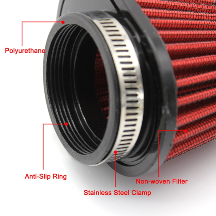XH-UN073 Mushroom Head Style Car Modified Air Filter Motorcycle Exhaust Filter, 51mm, 55mm, 60mm