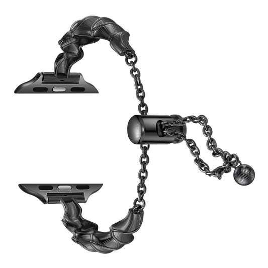 Bracelet de montre en métal Ruban Vague, Pour Apple Watch Series 10 46 mm, Pour Apple Watch Series 10 42 mm, Pour Apple Watch SE 2023 44 mm, Pour Apple Watch SE 2023 40 mm, Pour Apple Watch Ultra 2 49 mm, Pour Apple Watch 9 45 mm, Pour Apple Watch 9 41 mm