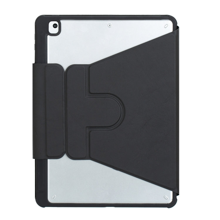 F10B-A 360 Rotation Acrylic Transparent Bluetooth Keyboard Leather Case With Touch Control, F10B-A