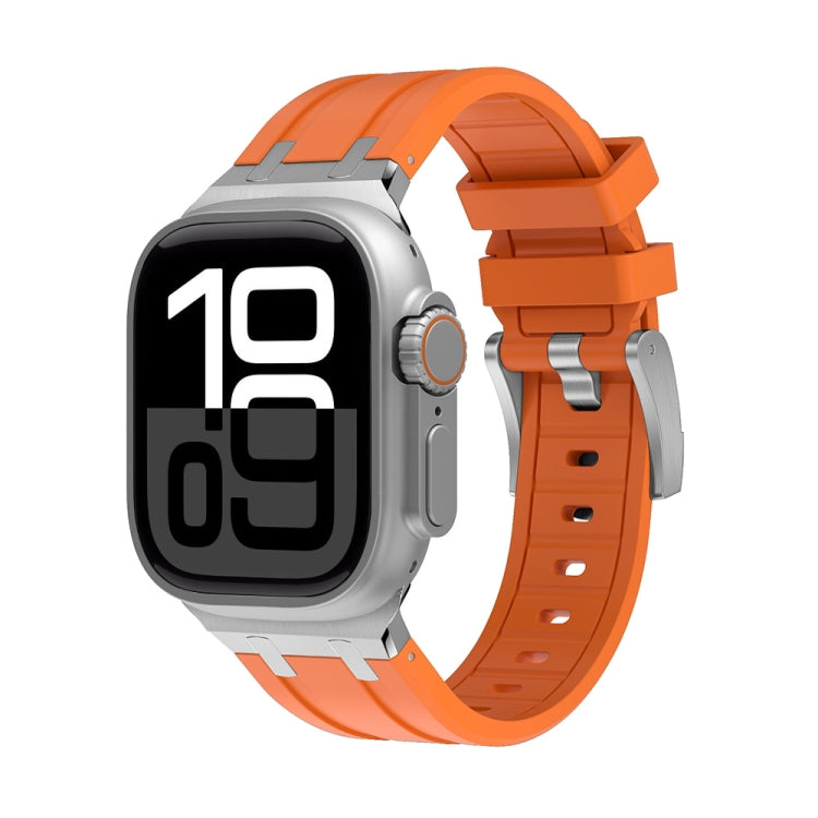 AP Silicone Watch Band, For Apple Watch Series 10 46mm, For Apple Watch Series 10 42mm, For Apple Watch SE 2023 44mm, For Apple Watch SE 2023 40mm, For Apple Watch Ultra 2 49mm, For Apple Watch 9 45mm