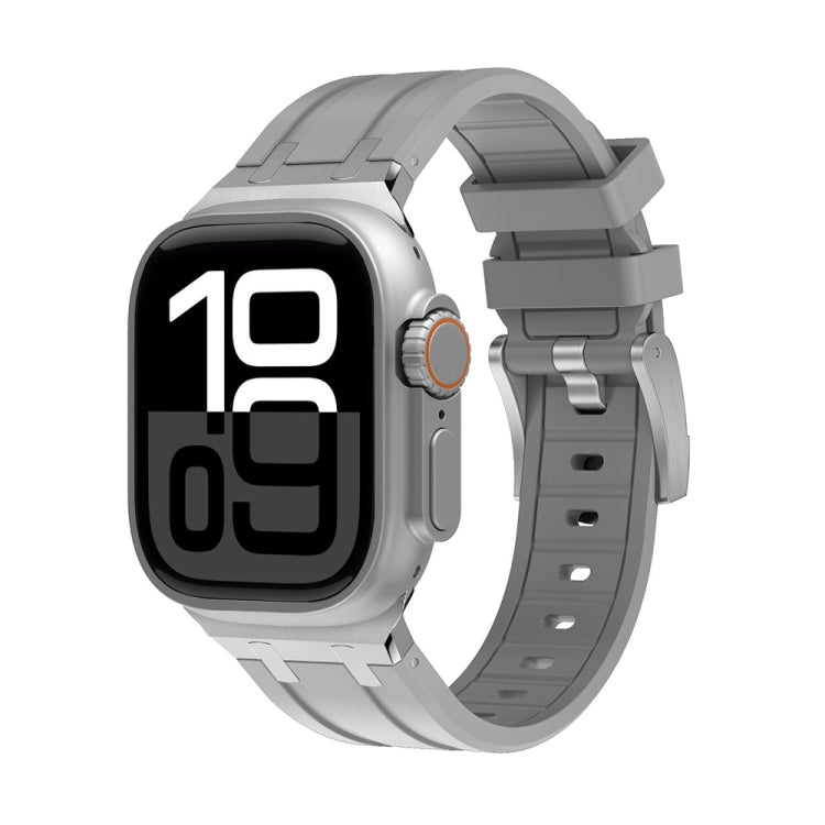 AP Silicone Watch Band, For Apple Watch Series 10 46mm, For Apple Watch Series 10 42mm, For Apple Watch SE 2023 44mm, For Apple Watch SE 2023 40mm, For Apple Watch Ultra 2 49mm, For Apple Watch 9 45mm