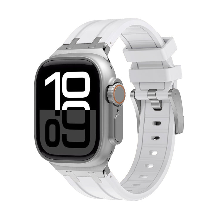 AP Silicone Watch Band, For Apple Watch Series 10 46mm, For Apple Watch Series 10 42mm, For Apple Watch SE 2023 44mm, For Apple Watch SE 2023 40mm, For Apple Watch Ultra 2 49mm, For Apple Watch 9 45mm