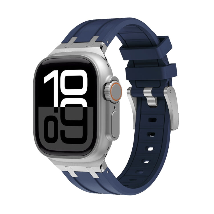 AP Silicone Watch Band, For Apple Watch Series 10 46mm, For Apple Watch Series 10 42mm, For Apple Watch SE 2023 44mm, For Apple Watch SE 2023 40mm, For Apple Watch Ultra 2 49mm, For Apple Watch 9 45mm