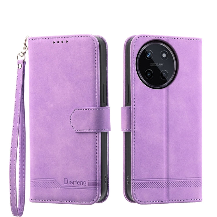 Dierfeng Dream Line TPU Hybrid PU Leather Phone Case, For Realme C100 4G, For Realme 16 5G, For Realme C85 5G / Realme 15x 5G, For Realme C85 Pro 4G, For Realme 15T 5G, For Realme 15 5G / Realme 15 Pro 5G, For Realme 14 / Realme P3 5G, For Realme 14 Pr...