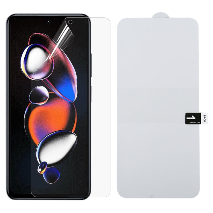 Full Screen Protector Explosion-proof Hydrogel Film, For Xiaomi Redmi 12 / 12R / 12 5G / Note 12R / Poco M6 Pro, For Xiaomi 13T Pro, For Xiaomi 13T, For Xiaomi Redmi Note 12T Pro