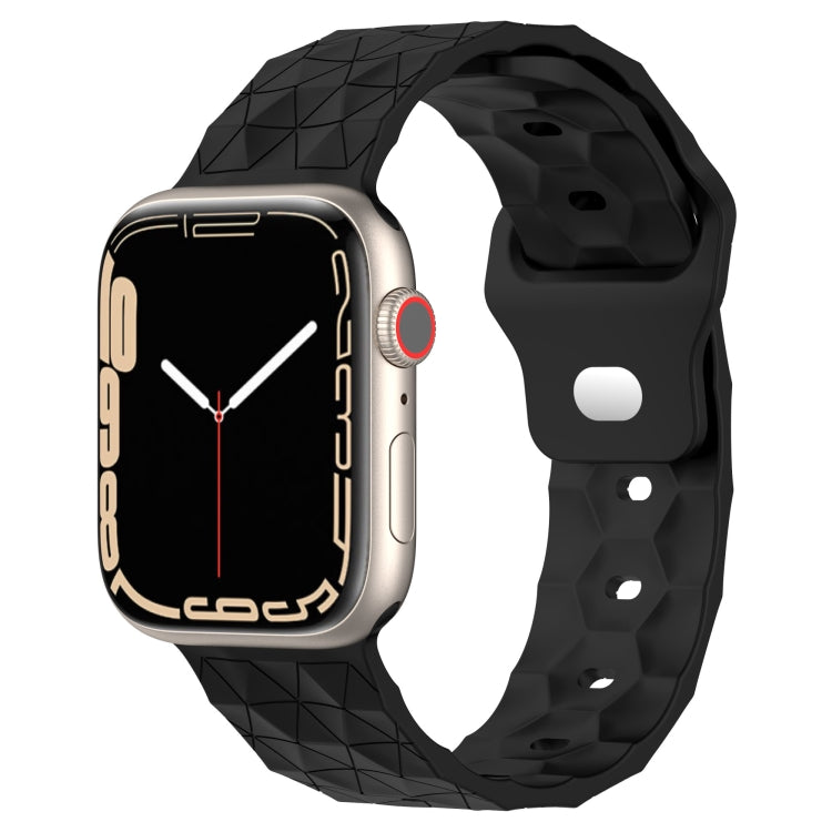 Football Texture Silicone Watch Band, For Apple Watch 8 41mm, For Apple Watch 8 45mm, For Apple Watch SE 2022 40mm, For Apple Watch SE 2022 44mm, For Apple Watch 7 41mm, For Apple Watch 7 45mm, For Apple Watch SE 40mm, For Apple Watch SE 44mm