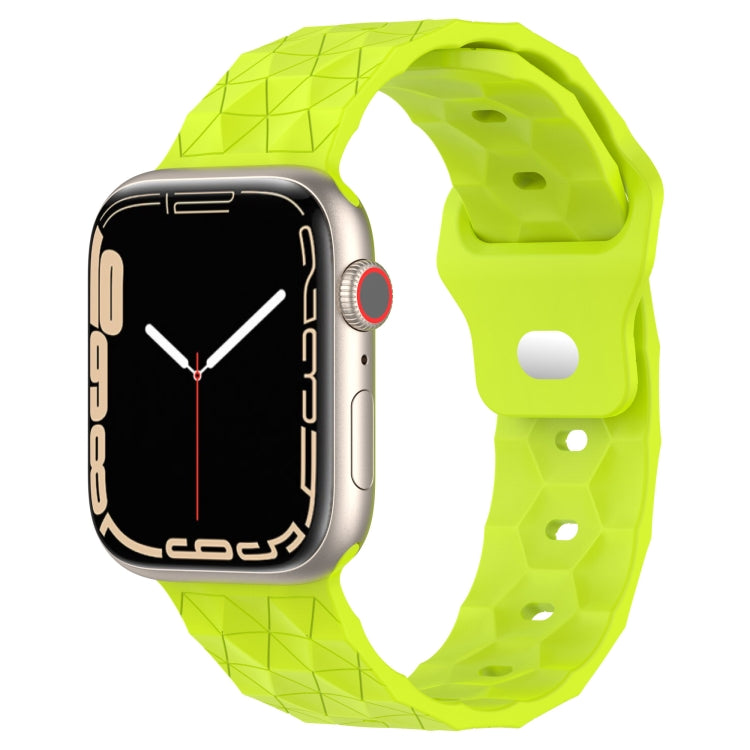 Football Texture Silicone Watch Band, For Apple Watch 8 41mm, For Apple Watch 8 45mm, For Apple Watch SE 2022 40mm, For Apple Watch SE 2022 44mm, For Apple Watch 7 41mm, For Apple Watch 7 45mm, For Apple Watch SE 40mm, For Apple Watch SE 44mm