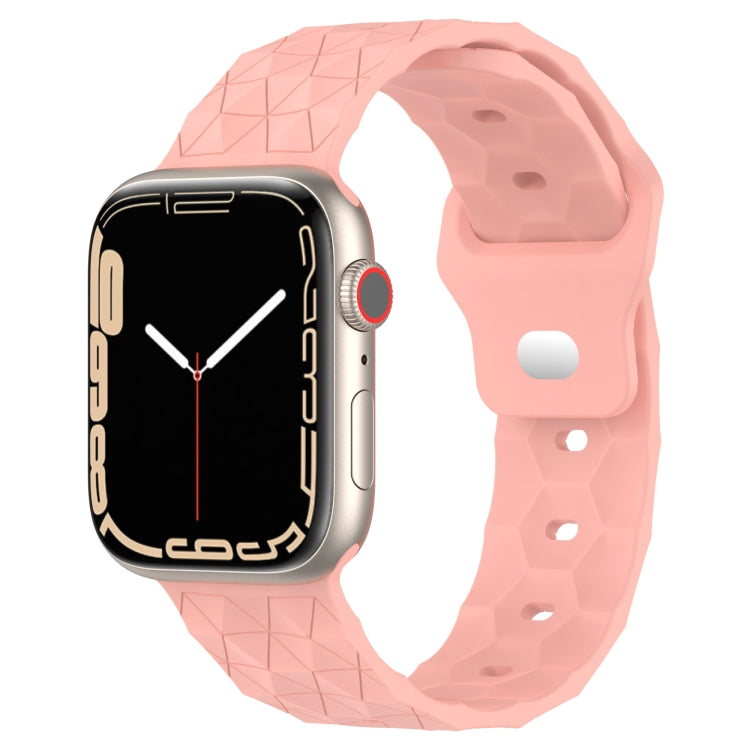 Football Texture Silicone Watch Band, For Apple Watch 8 41mm, For Apple Watch 8 45mm, For Apple Watch SE 2022 40mm, For Apple Watch SE 2022 44mm, For Apple Watch 7 41mm, For Apple Watch 7 45mm, For Apple Watch SE 40mm, For Apple Watch SE 44mm