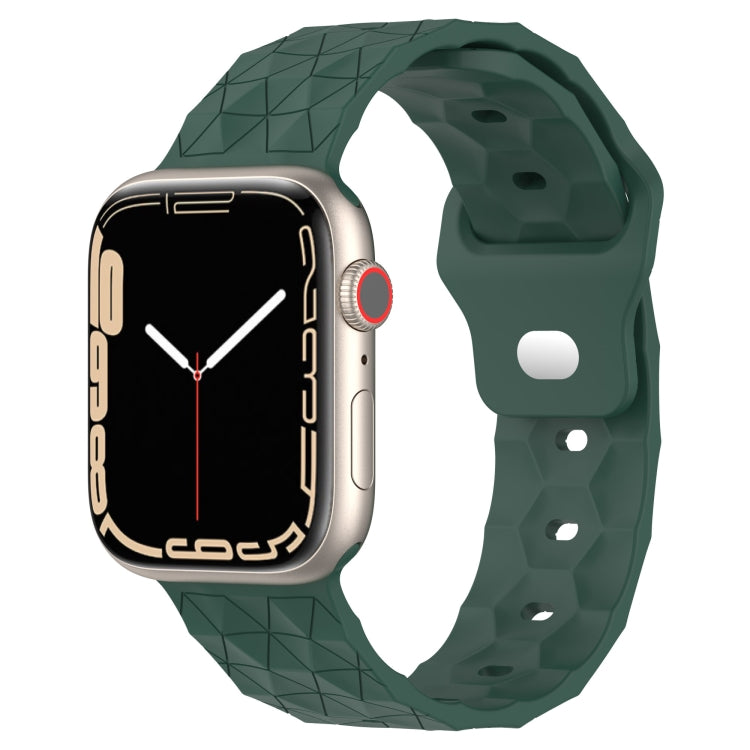 Football Texture Silicone Watch Band, For Apple Watch 8 41mm, For Apple Watch 8 45mm, For Apple Watch SE 2022 40mm, For Apple Watch SE 2022 44mm, For Apple Watch 7 41mm, For Apple Watch 7 45mm, For Apple Watch SE 40mm, For Apple Watch SE 44mm