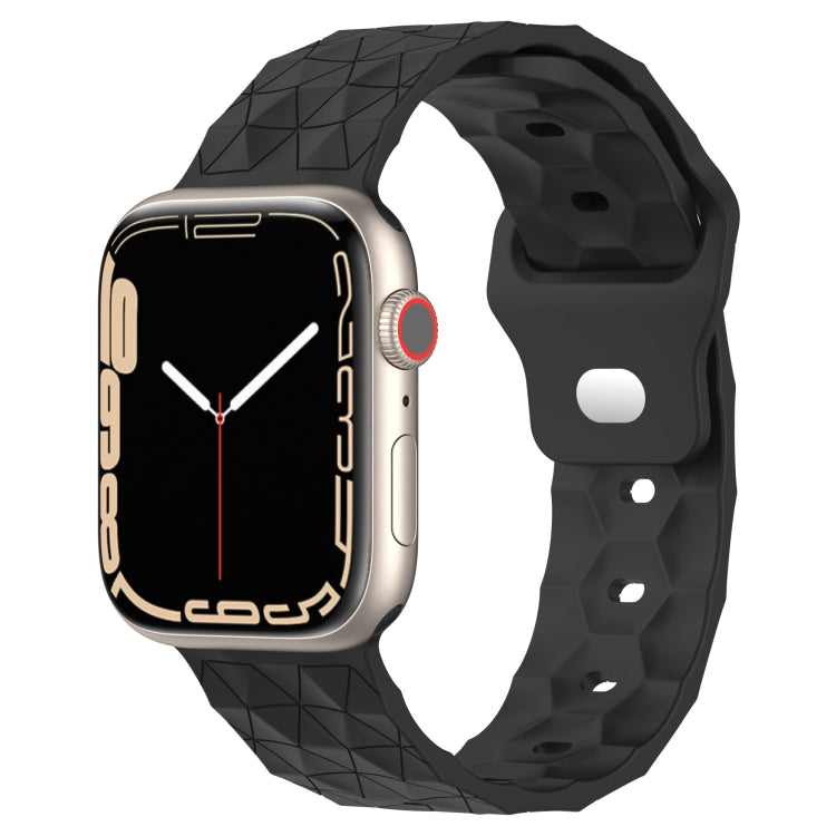 Football Texture Silicone Watch Band, For Apple Watch 8 41mm, For Apple Watch 8 45mm, For Apple Watch SE 2022 40mm, For Apple Watch SE 2022 44mm, For Apple Watch 7 41mm, For Apple Watch 7 45mm, For Apple Watch SE 40mm, For Apple Watch SE 44mm