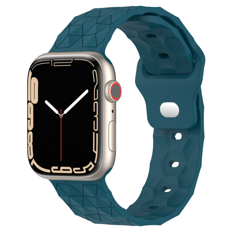 Football Texture Silicone Watch Band, For Apple Watch 6 40mm, For Apple Watch 6 44mm, For Apple Watch 5 44mm, For Apple Watch 5 40mm, For Apple Watch 4 44mm, For Apple Watch 4 40mm, For Apple Watch 3 38mm, For Apple Watch 3 42mm