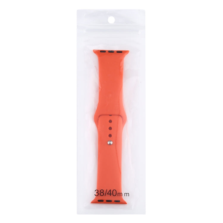 Silicone Watch Replacement Strap, Short Section (Female), For Apple Watch Series 8&7 41mm / SE 2&6&SE&5&4 40mm / 3&2&1 38mm