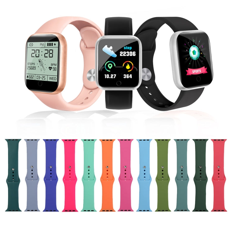 Silicone Watch Replacement Strap, Short Section (Female), For Apple Watch Series 8&7 41mm / SE 2&6&SE&5&4 40mm / 3&2&1 38mm