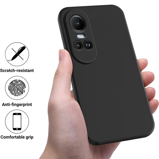 Étui de téléphone antichute en silicone liquide de couleur unie, pour OPPO Reno10 Pro+, pour OPPO F23 5G / A98 5G / A1 5G, pour OPPO Find X8 Pro, pour OPPO Find X6 Pro, pour OPPO Reno8 4G