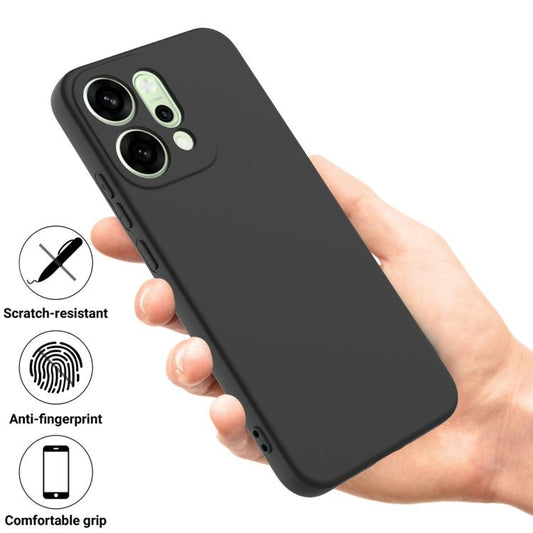 Einfarbiges flüssiges Silikon stoßfestes Vollschutz-Handyhülle, für OPPO F29 5G / A5 2025, für OPPO A5 Pro 5G, für OPPO Reno13 Pro 5G Global, für OPPO Reno13 5G Global, für OPPO Reno13 F 4G / 5G, für OPPO Find X8, für OPPO A3x / A5i 4G