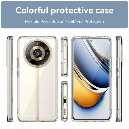 Colorful Series Acrylic Hybrid TPU Phone Case, For Realme 11 Pro+