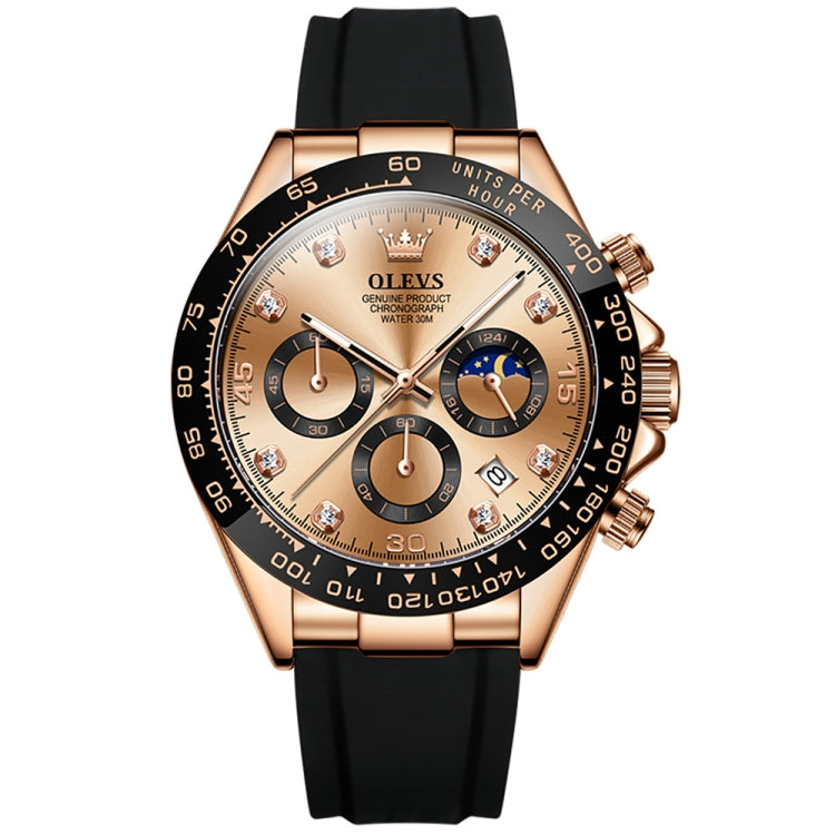 Montre à quartz étanche chronographe de sport multifonction OLEVS 2875 pour homme