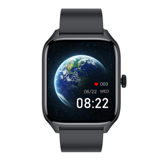 Montre connectée T19 Pro avec bracelet en silicone étanche IP67 de 1,96 pouce, prend en charge les appels Bluetooth bimodes / la surveillance de la fréquence cardiaque, T19 Pro