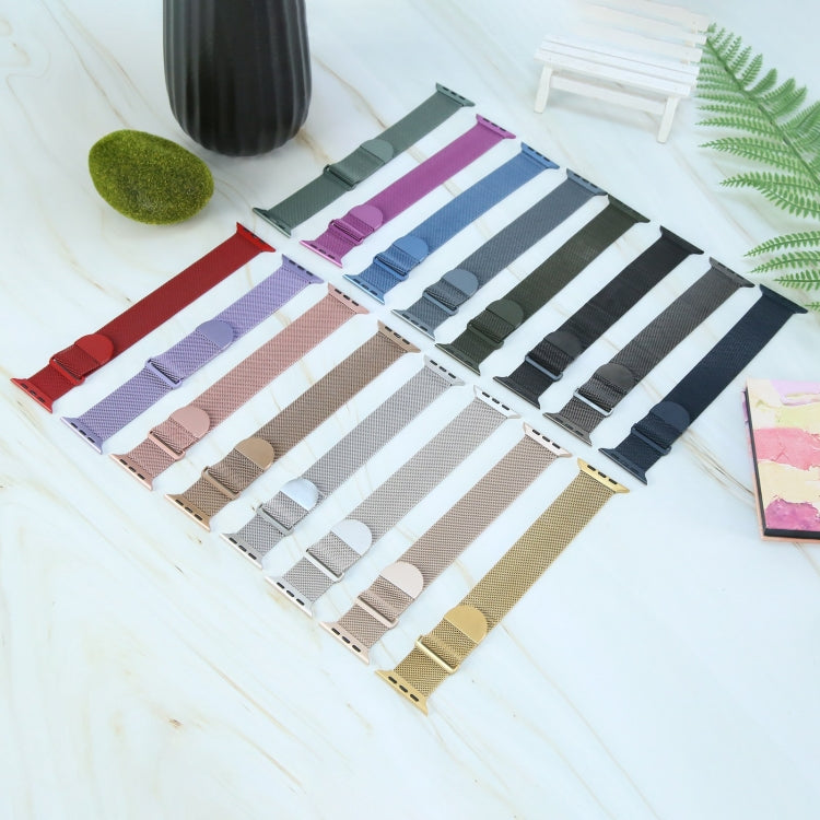Milanese Metal Magnetic Watch Band, For Apple Watch 4 44mm, For Apple Watch 4 40mm, For Apple Watch 3 38mm, For Apple Watch 3 42mm, For Apple Watch 2 42mm, For Apple Watch 2 38mm