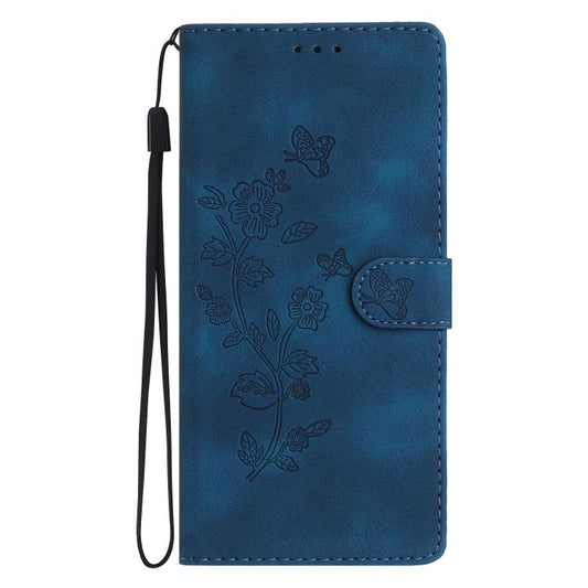 Flower Butterfly Embossing Pattern Leather Phone Case, For Google Pixel 9a, For Google Pixel 8 Pro, For Google Pixel 8, For Google Pixel 7a, For Google Pixel 7 Pro, For Google Pixel 7, For Google Pixel 6a, For Google Pixel 6 Pro, For Google Pixel 6