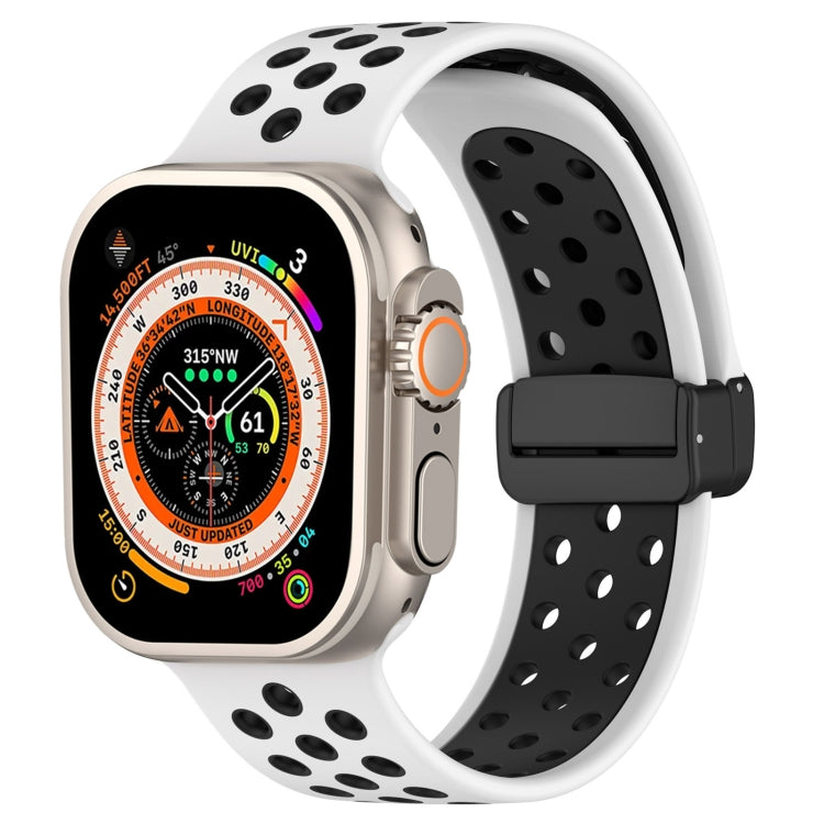 Magnetic Buckle Silicone Watch Band, For Apple Watch Ultra 49mm, For Apple Watch SE 2023 44mm, For Apple Watch SE 2023 40mm, For Apple Watch 8 41mm, For Apple Watch Ultra 2 49mm, For Apple Watch 8 45mm
