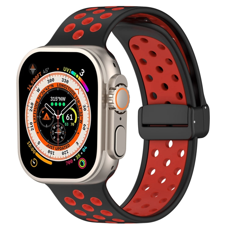 Magnetic Buckle Silicone Watch Band, For Apple Watch Ultra 49mm, For Apple Watch SE 2023 44mm, For Apple Watch SE 2023 40mm, For Apple Watch 8 41mm, For Apple Watch Ultra 2 49mm, For Apple Watch 8 45mm