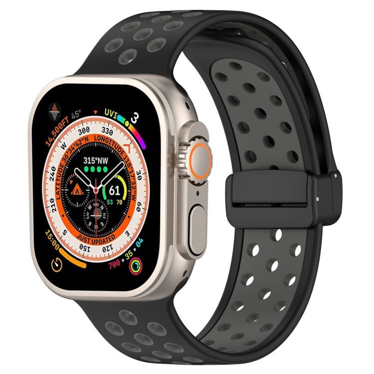 Magnetic Buckle Silicone Watch Band, For Apple Watch Ultra 49mm, For Apple Watch SE 2023 44mm, For Apple Watch SE 2023 40mm, For Apple Watch 8 41mm, For Apple Watch Ultra 2 49mm, For Apple Watch 8 45mm