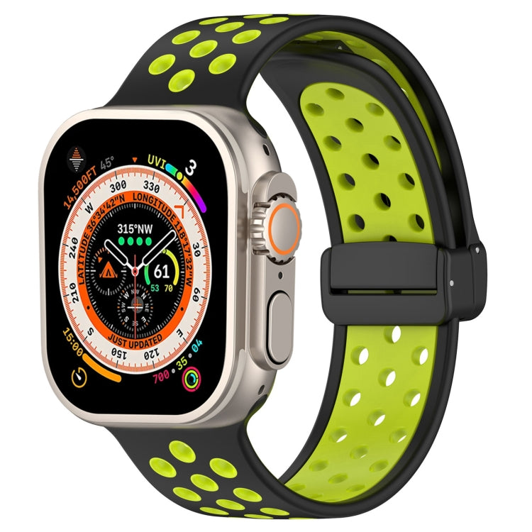 Magnetic Buckle Silicone Watch Band, For Apple Watch Ultra 49mm, For Apple Watch SE 2023 44mm, For Apple Watch SE 2023 40mm, For Apple Watch 8 41mm, For Apple Watch Ultra 2 49mm, For Apple Watch 8 45mm