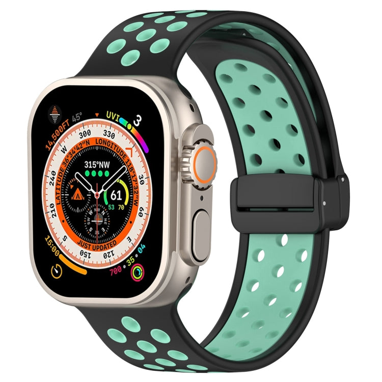 Magnetic Buckle Silicone Watch Band, For Apple Watch Ultra 49mm, For Apple Watch SE 2023 44mm, For Apple Watch SE 2023 40mm, For Apple Watch 8 41mm, For Apple Watch Ultra 2 49mm, For Apple Watch 8 45mm