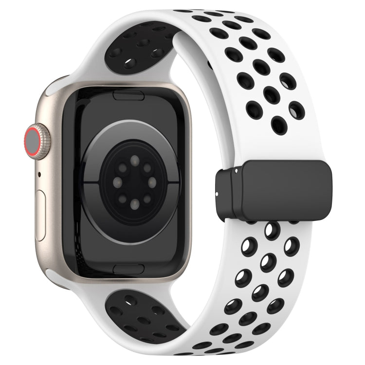 Magnetic Buckle Silicone Watch Band, For Apple Watch 4 44mm, For Apple Watch 4 40mm, For Apple Watch 3 38mm, For Apple Watch 3 42mm, For Apple Watch 2 42mm, For Apple Watch 2 38mm