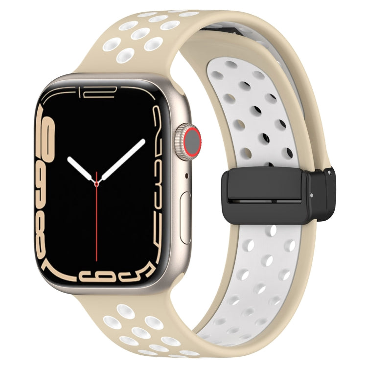 Magnetic Buckle Silicone Watch Band, For Apple Watch 4 44mm, For Apple Watch 4 40mm, For Apple Watch 3 38mm, For Apple Watch 3 42mm, For Apple Watch 2 42mm, For Apple Watch 2 38mm