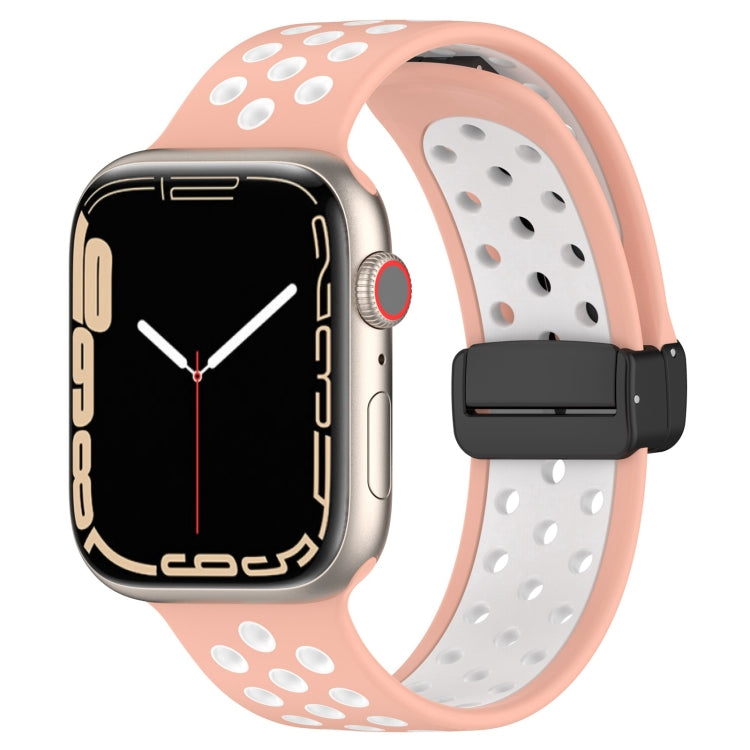 Magnetic Buckle Silicone Watch Band, For Apple Watch 4 44mm, For Apple Watch 4 40mm, For Apple Watch 3 38mm, For Apple Watch 3 42mm, For Apple Watch 2 42mm, For Apple Watch 2 38mm