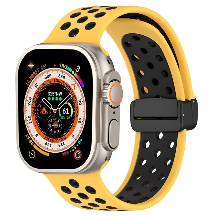 Magnetic Buckle Silicone Watch Band, For Apple Watch Ultra 49mm, For Apple Watch SE 2023 44mm, For Apple Watch SE 2023 40mm, For Apple Watch 8 41mm, For Apple Watch Ultra 2 49mm, For Apple Watch 8 45mm