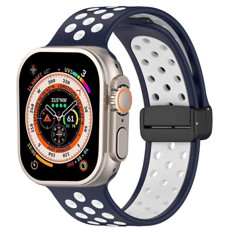 Magnetic Buckle Silicone Watch Band, For Apple Watch Ultra 49mm, For Apple Watch SE 2023 44mm, For Apple Watch SE 2023 40mm, For Apple Watch 8 41mm, For Apple Watch Ultra 2 49mm, For Apple Watch 8 45mm