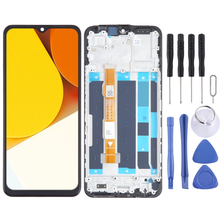 OEM LCD Screen Digitizer Full Assembly with Frame, For vivo Y15c / Y15s, For vivo Y35 4G