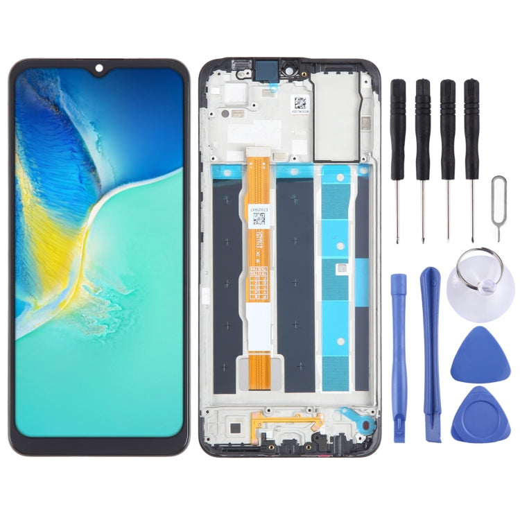 OEM LCD Screen Digitizer Full Assembly with Frame, For vivo Y15c / Y15s, For vivo Y35 4G