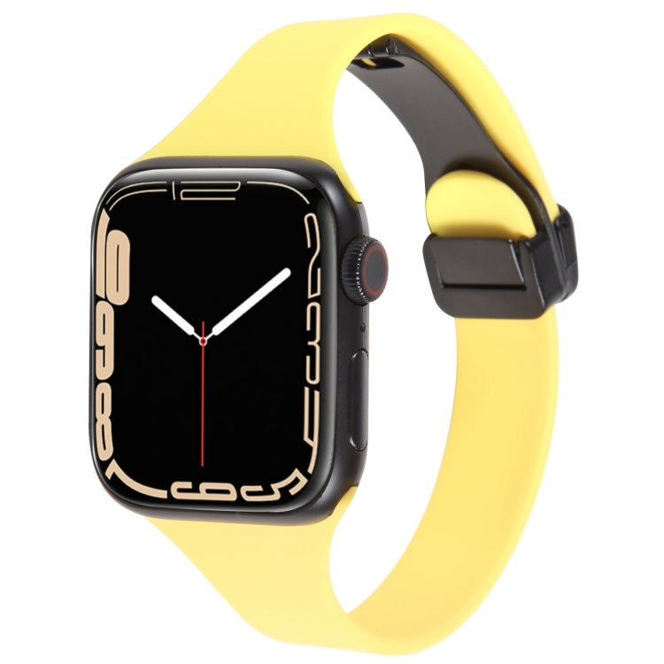 Magnetic Buckle Slim Silicone Watch Band, For Apple Watch Series 4 40mm, For Apple Watch 38mm, For Apple Watch Series 3 38mm, For Apple Watch Series 3 42mm
