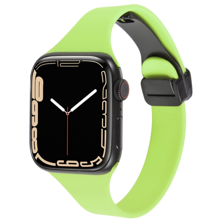 Magnetic Buckle Slim Silicone Watch Band, For Apple Watch Series 4 40mm, For Apple Watch 38mm, For Apple Watch Series 3 38mm, For Apple Watch Series 3 42mm