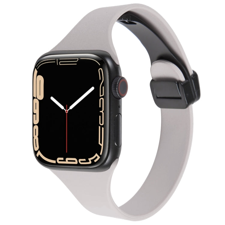 Magnetic Buckle Slim Silicone Watch Band, For Apple Watch Series 4 40mm, For Apple Watch 38mm, For Apple Watch Series 3 38mm, For Apple Watch Series 3 42mm