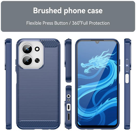 Carbon Fiber Brushed Texture TPU Phone Case