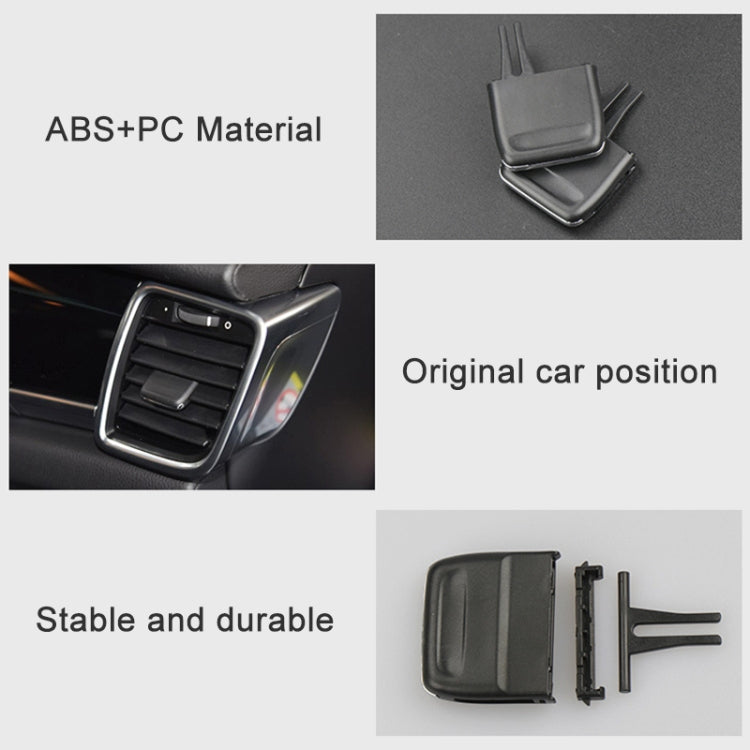 For Porsche Panamera Left Driving Car Air Conditioning Air Outlet Paddle, Rear Row, Right Side, Middle, Left Side