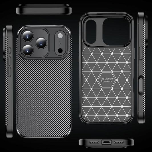 Carbon Fiber Texture Shockproof TPU Phone Case