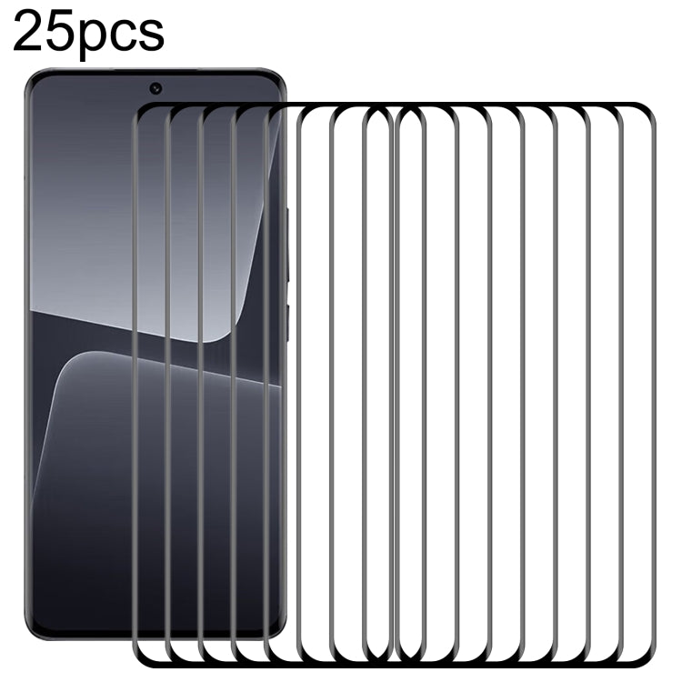 Film en verre trempé 3D incurvé 9H HD, 25 pièces, pour Redmi K80 Ultra, pour Xiaomi 15 Pro / 15S Pro, pour Xiaomi 15 Ultra, pour Redmi Note 14 Pro+ 5G, pour Redmi Note 14 Pro 5G, pour Xiaomi Redmi Note 13 Pro 5G / 13R Pro, pour Xiaomi Poco M6 Pro 4G