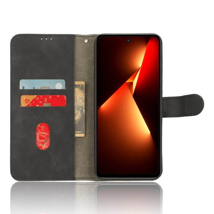 Skin Feel Magnetic Flip Leather Phone Case