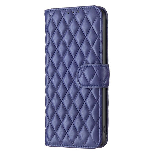 Diamond Lattice Wallet Flip Leather Phone Case