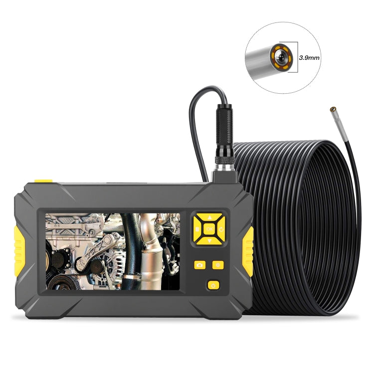 P30 3.9mm 1080P IP68 Waterproof 4.3 inch Screen Single Camera Digital Endoscope, 2m Hard Cable, 5m Hard Cable, 10m Hard Cable